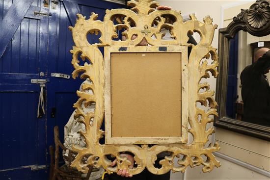 A Florentine style gilt wall mirror W.80cm